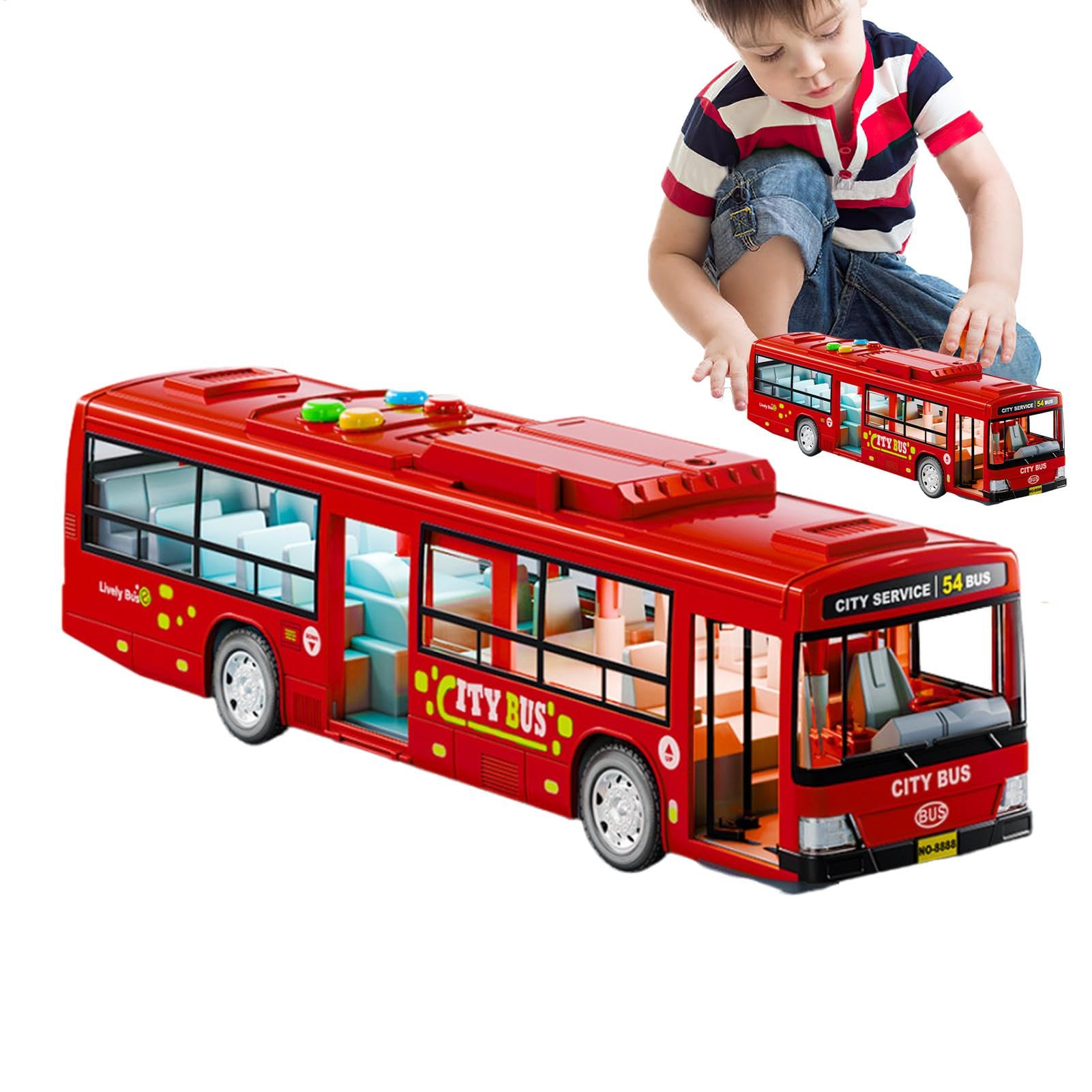 赤いバスミニカー「red bus rover」 Amazon.co.jp: バス おもちゃ 大きい ミニカースクールバス